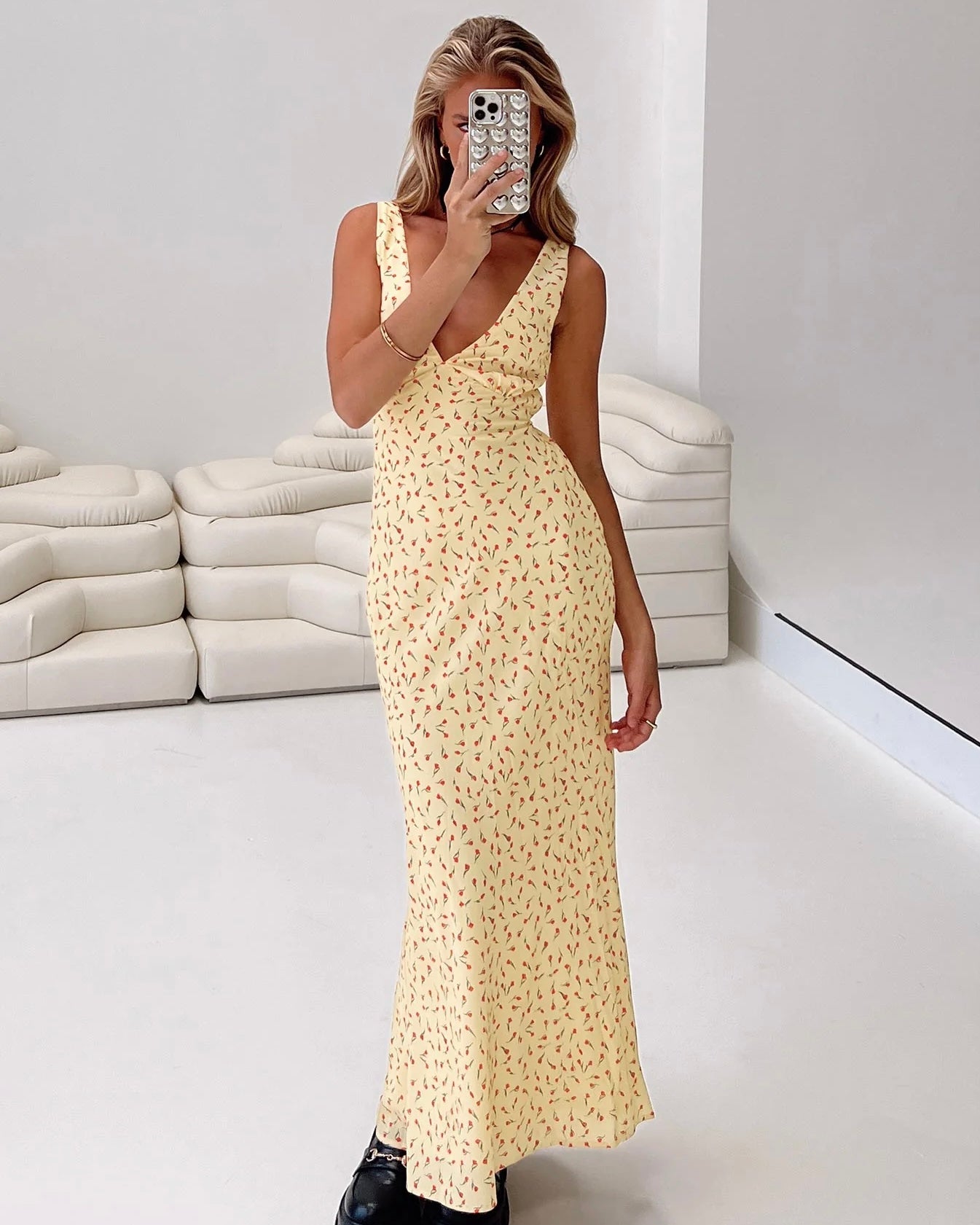 Princess Polly Nellie Dress - Yellow Rent with Iz Princess Polly Nellie Dress - Yellow Rent with Iz