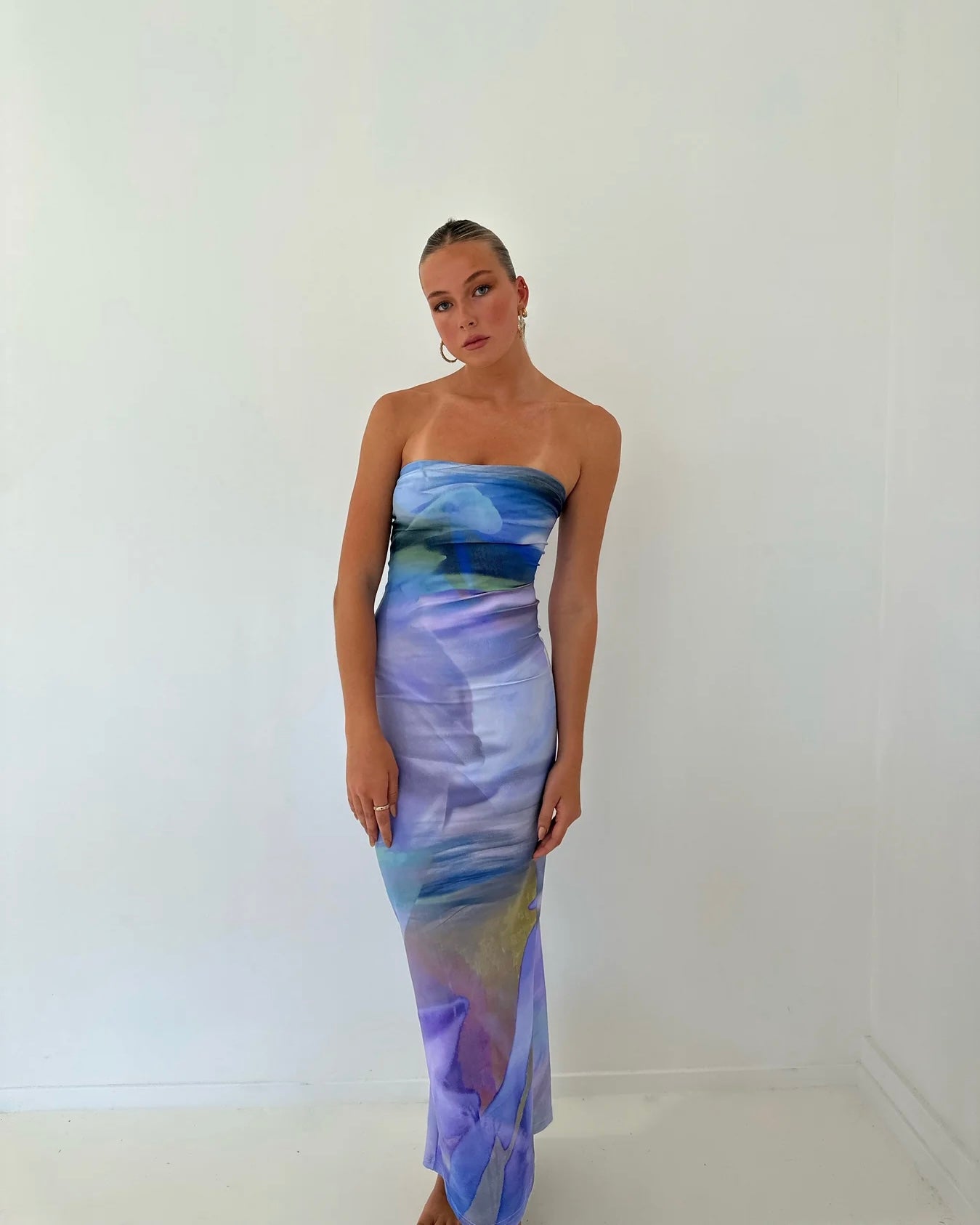 hntr the label purple dress Inka Gown Lilac Corset Gown Australia