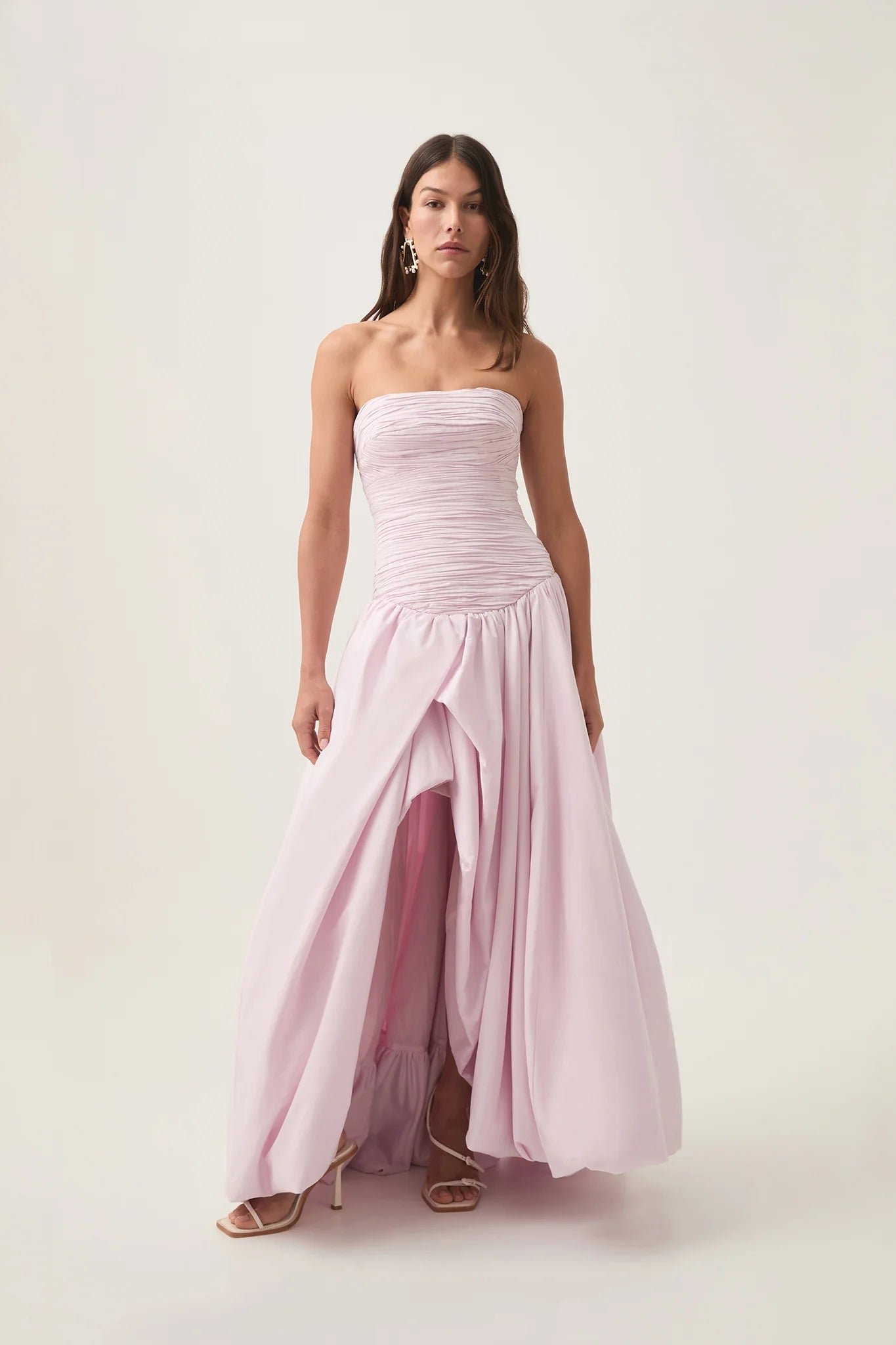 aje light pink bubble dress Aje 'Bubble Hem' Mini in Pink HONEY HIRE BOUTIQUE