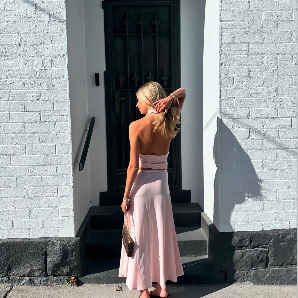 Black of pink trending stretchy set