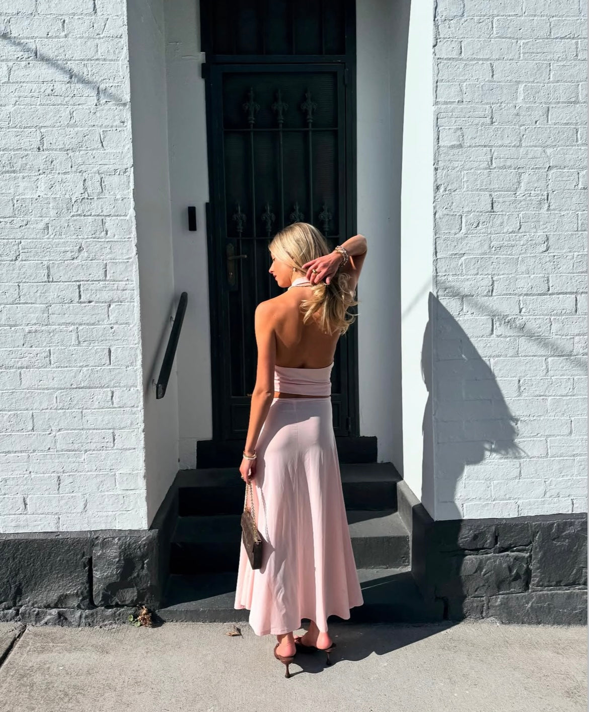 Black of pink trending stretchy set