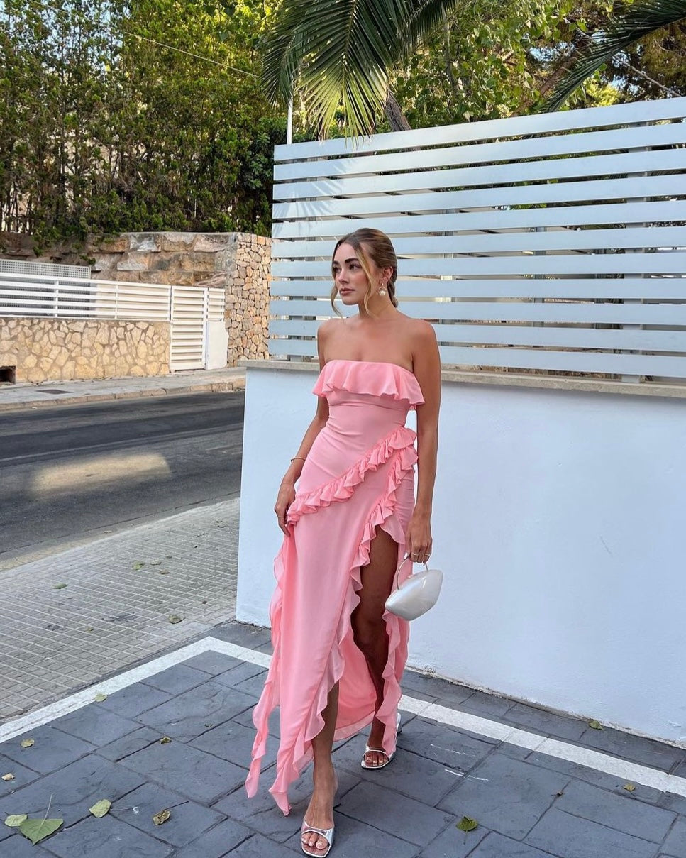 House of CB Sarina Maxi - Apricot – Rent with Iz