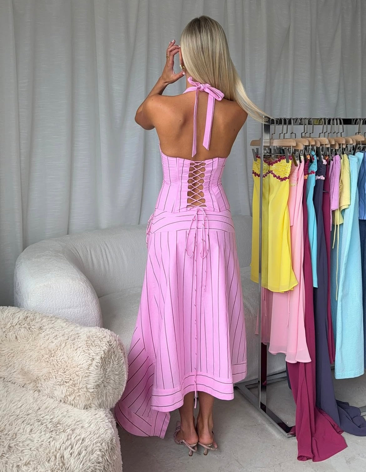 I am Delilah Sabrina Set | Designer Dress Hire – Rent with Iz