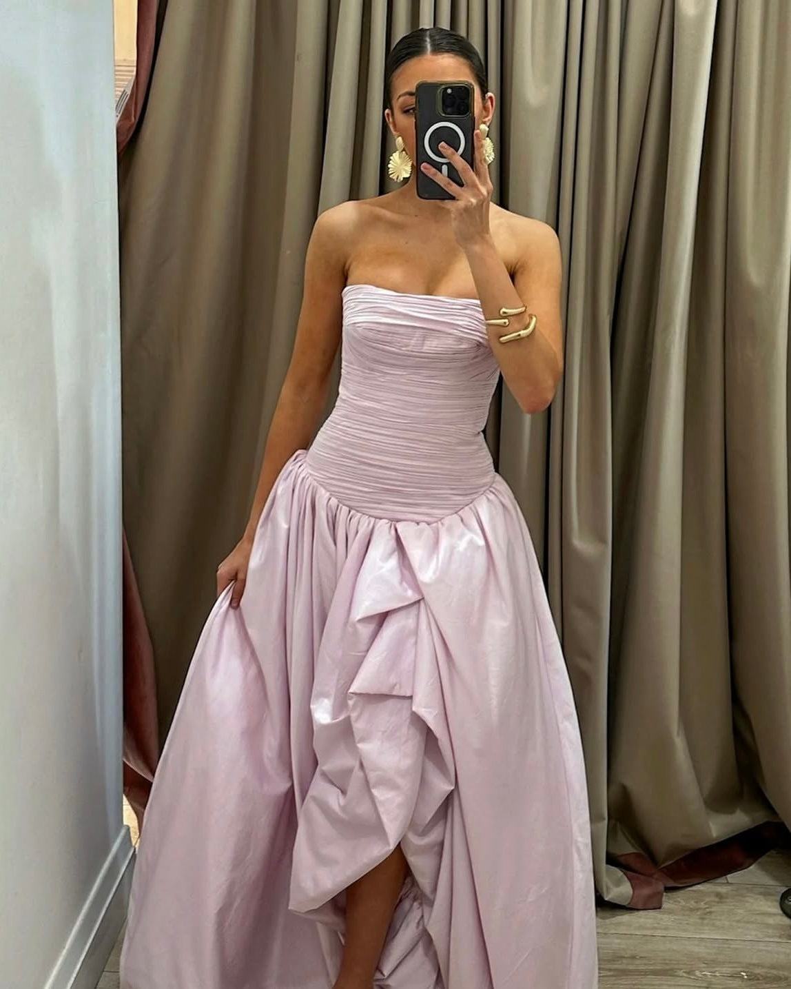 violette bubble hem maxi dress Aje - Deep Magenta (Size 6) Goldie's Aje Violette Bubble Hem Maxi