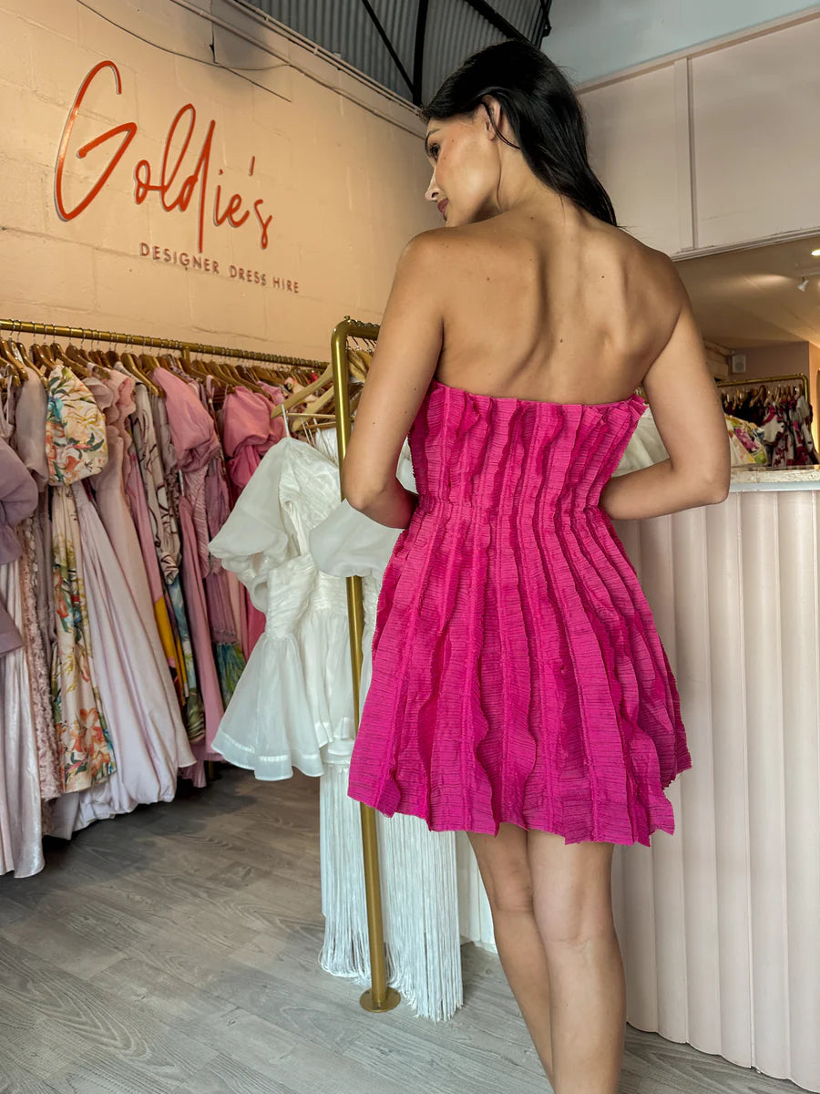 aje mini dress Aje Hybrid Mini Dress – Rent with Iz