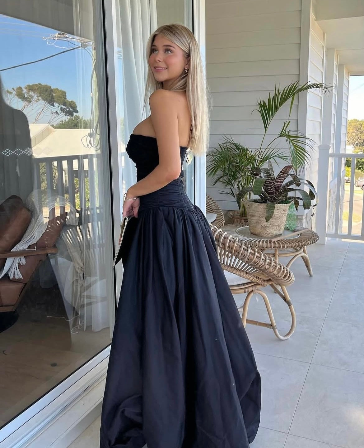 Aje Violette Bubble Hem Maxi - Black | Rent with Iz Aje Violette Bubble Hem Maxi - Black | Rent with Iz