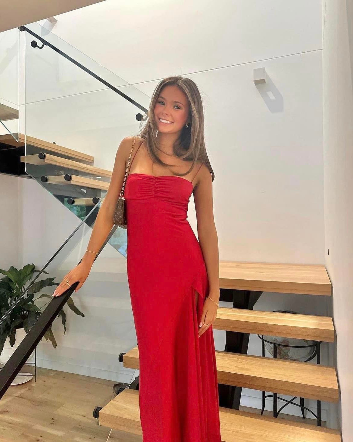 Hntr The Label Gaia Gown (Red) – Designer Dress Hire NZ – Rent with Iz