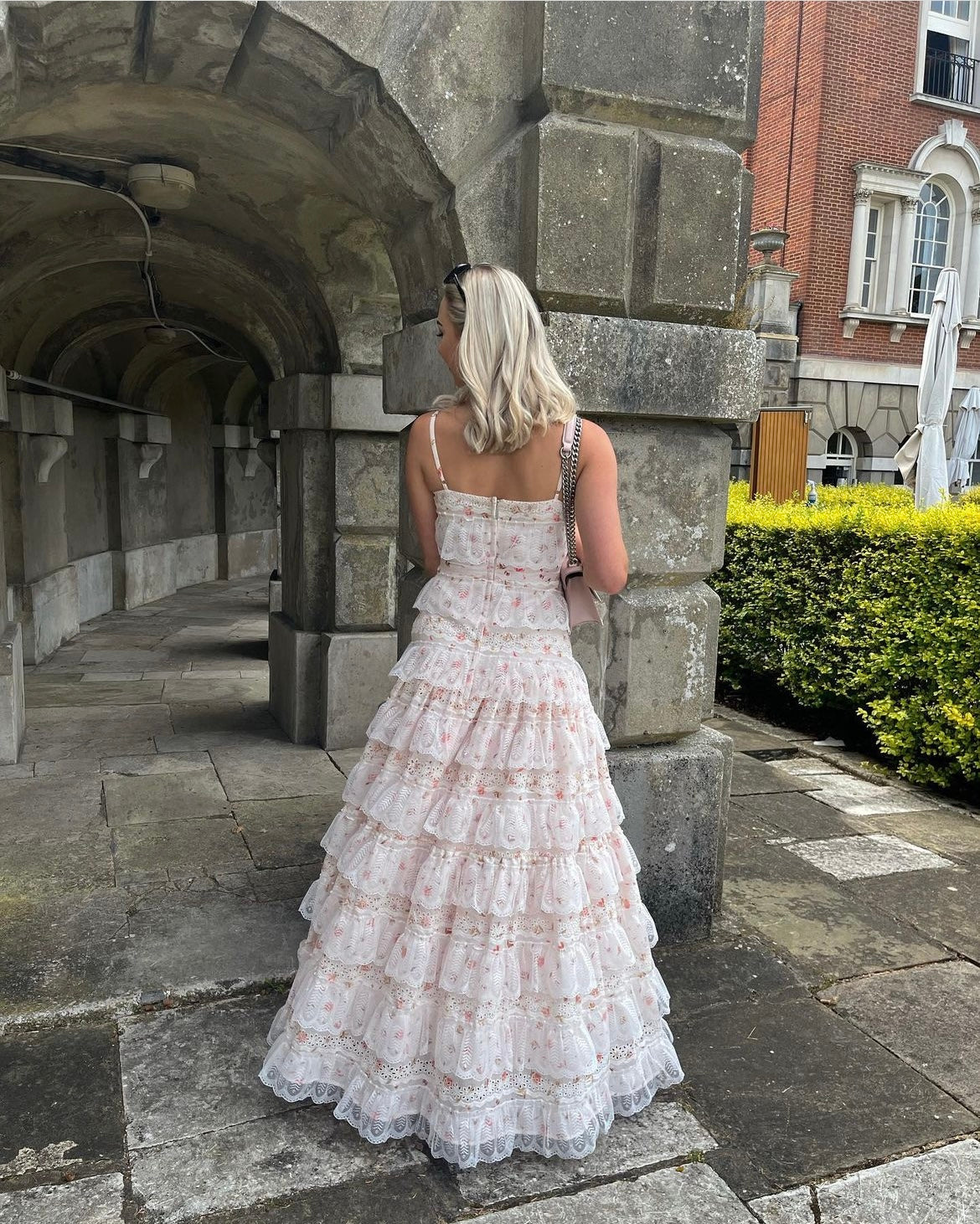 Lover Frilled Maxi Dress – Rent with Iz