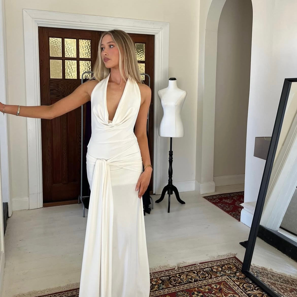 La Marie Nadia Dress Ivory White 