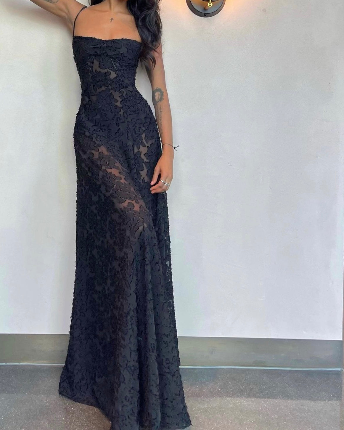 House of CB corseted black maxi dress | Rent with Iz